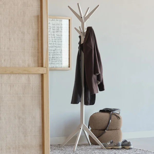 Smėlio spalvos palto stovas ø 45x178 cm Studio – WOOOD-image-1