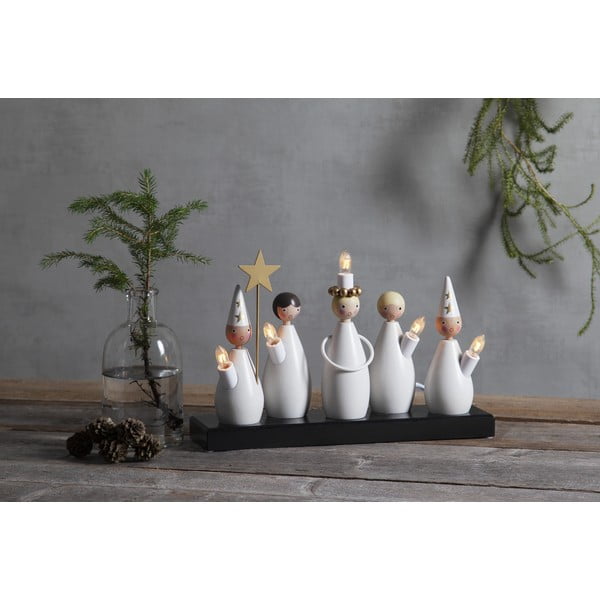 Juodos ir baltos spalvos šviečianti dekoracija su kištuku Luciakör – Star Trading-image-3