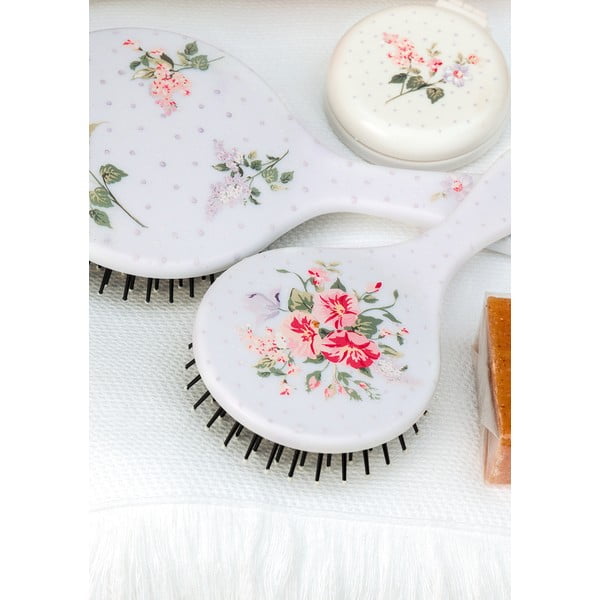 Kišeninis kosmetinis veidrodis su šukomis Green Gate Asta-image-1