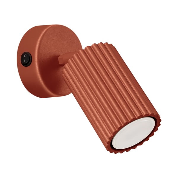 Raudonos plytų spalvos taškinis šviestuvas 8x16 cm Gleam – Sollux