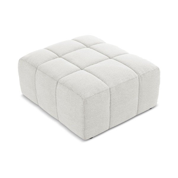 Baltos spalvos taburetė iš boucle Aloha – Makamii-image-2