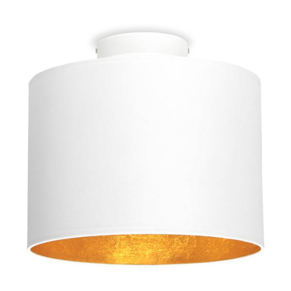 Baltas lubinis šviestuvas su aukso spalvos detalėmis Sotto Luce MIKA S, ⌀ 25 cm