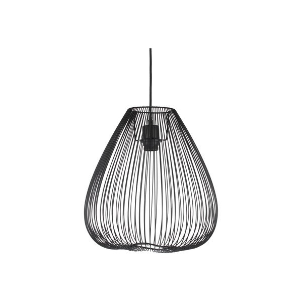 Juodos spalvos metalinis pakabinamas šviestuvas Leitmotiv Lucid, ø 35 cm-image-2