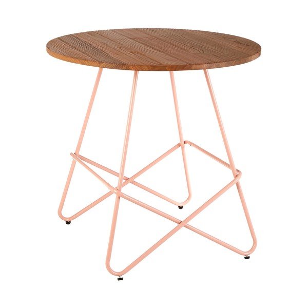 Iš guobos masyvo apvalios formos valgomojo stalas ø 80 cm District – Premier Housewares