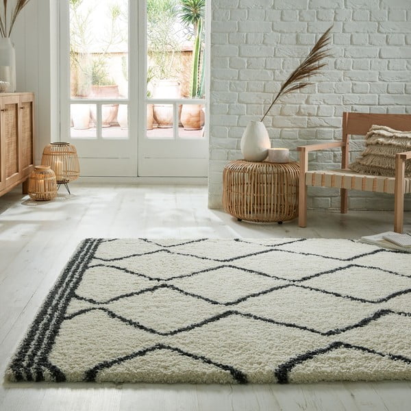 Kilimas baltos spalvos 160x230 cm Riad Berber – Flair Rugs-image-1