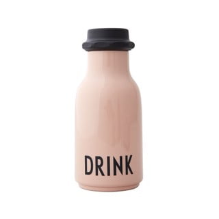 Rožinis kūdikio buteliukas Design Letters Drink, 330 ml
