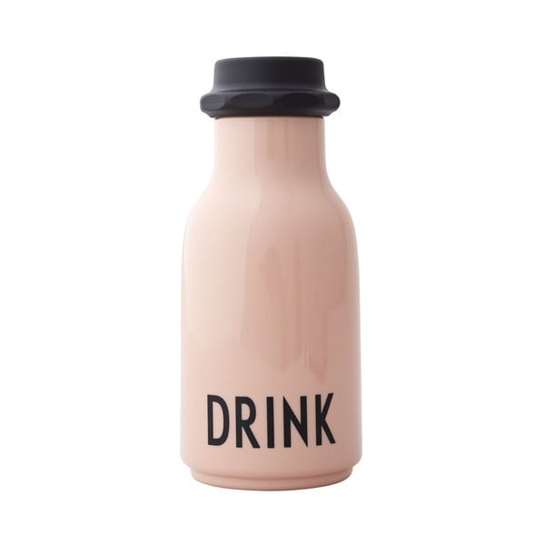 Rožinis kūdikio buteliukas Design Letters Drink, 330 ml