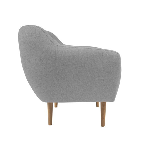 Šviesiai pilkas fotelis su šviesiomis kojomis Mazzini Sofas Sicile-image-1