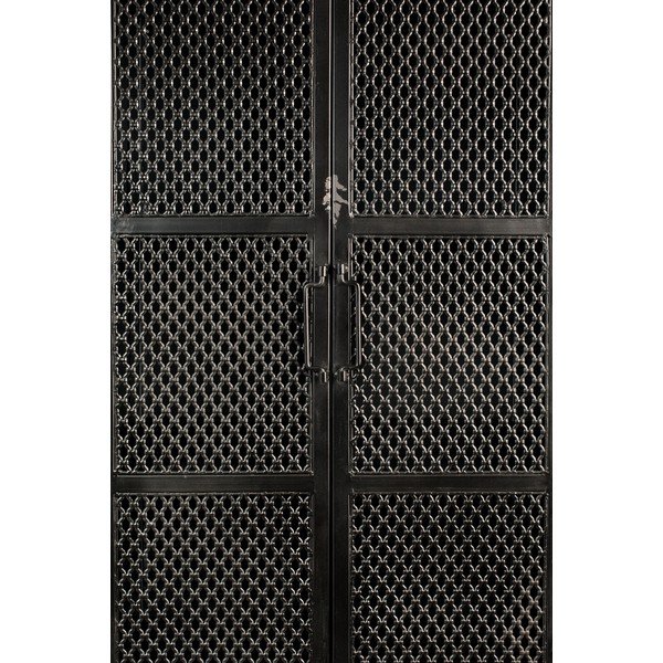 Vitrina iš metalo juodos spalvos 60x161 cm Denver – Dutchbone-image-1