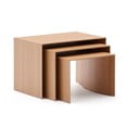 Šoniniai stalai 3 vnt. iš ąžuolo 40x60 cm Litto – Kave Home