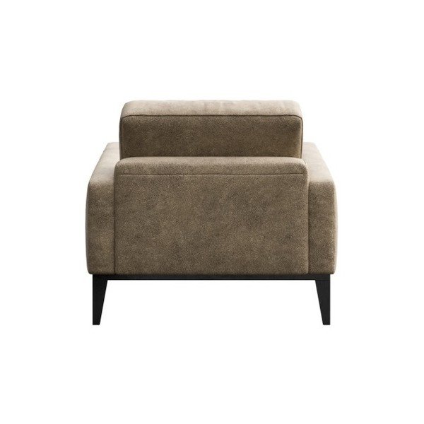 Smėlio spalvos dirbtinės odos krėslas MESONICA Musso Tufted-image-3