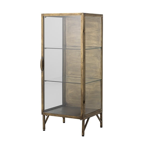 Auksinės spalvos iš metalo vitrina 45x110x40 cm Saone – Bloomingville