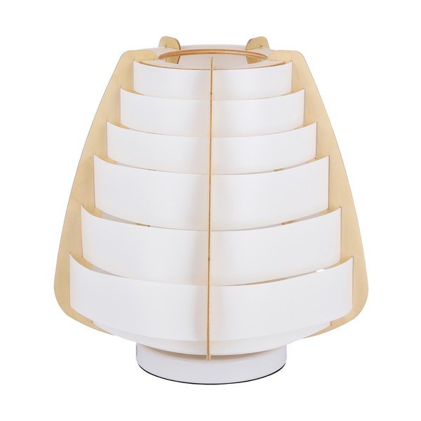 Baltos spalvos stalinis šviestuvas (aukštis 27 cm) Nagoja – Candellux Lighting