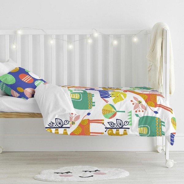 Medvilninė vaikiška patalynė Moshi Moshi Geo Jungle, 100 x 120 cm-image-4