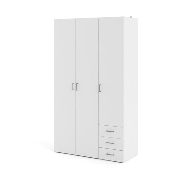 Drabužių spinta baltos spalvos 116x200 cm Space – Tvilum-image-2