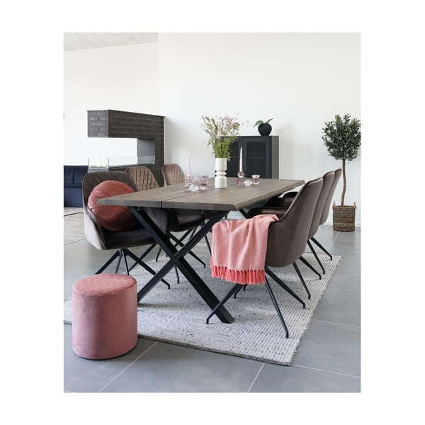 Iš metalo vitrina juodos spalvos 80x120 cm Melbourne – House Nordic-image-4