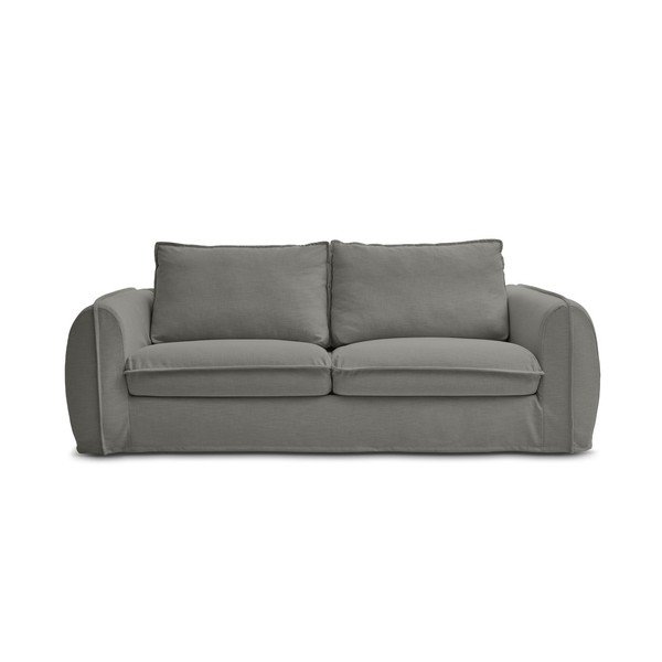 Tamsiai pilkos spalvos sofa miegojimui/sulankstoma 216 cm Archimede – Bobochic Paris