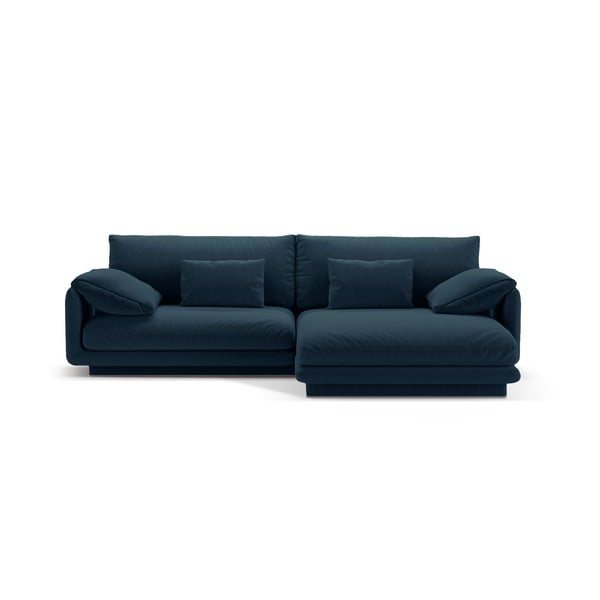 Kampinė sofa tamsiai mėlynos spalvos (su dešiniuoju kampu) Torino – Micadoni Home
