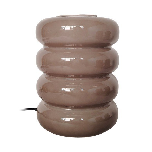 Taupe spalvos iš stiklo stalinis šviestuvas LED (aukštis 16,5 cm) Aro – Leitmotiv