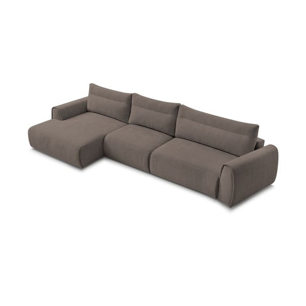 Kampinė sofa rudos spalvos Aden – Bobochic Paris-image-4