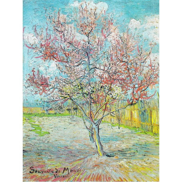 Paveikslo reprodukcija 30x40 cm Pink Peach Trees, Vincent van Gogh – Fedkolor