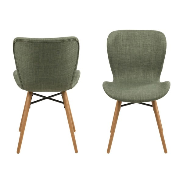 2 žalių "Actona Batilda" valgomojo kėdžių rinkinys-image-2