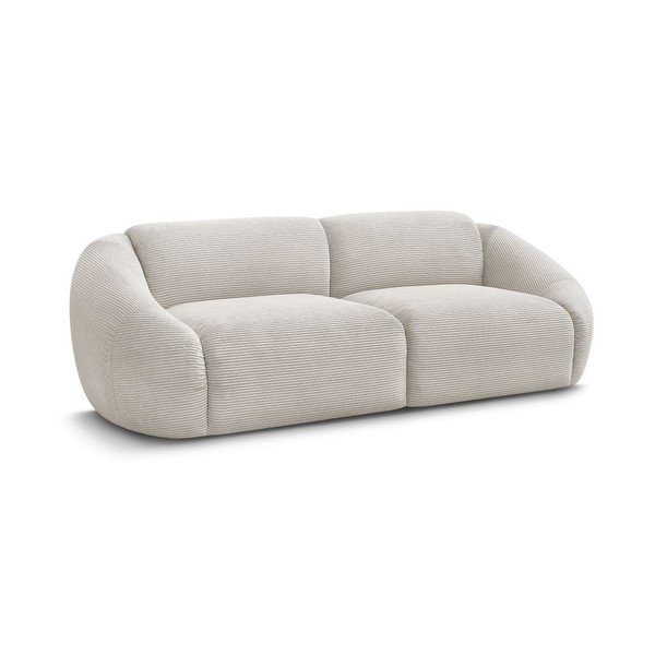 Smėlio spalvos sofa iš kordinio velveto 250 cm Tina – Bobochic Paris-image-2
