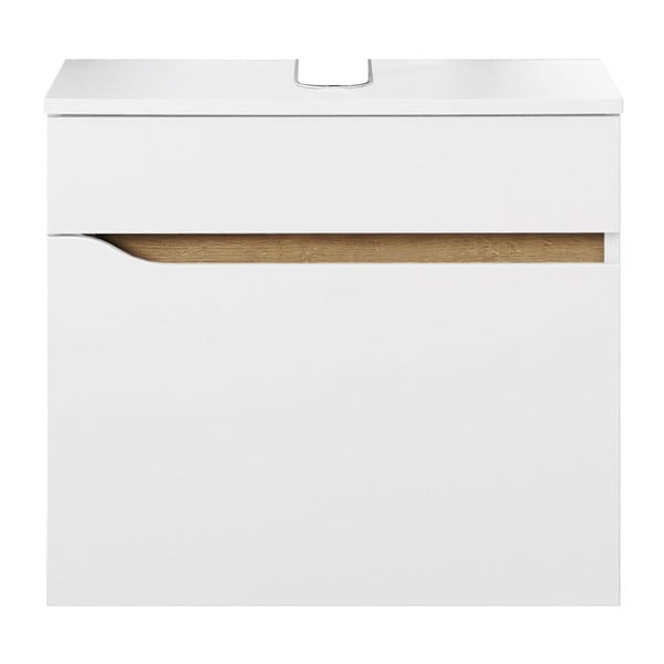 Žema/pakabinama spintelė be kriauklės baltos spalvos 60x53 cm Set 857 – Pelipal