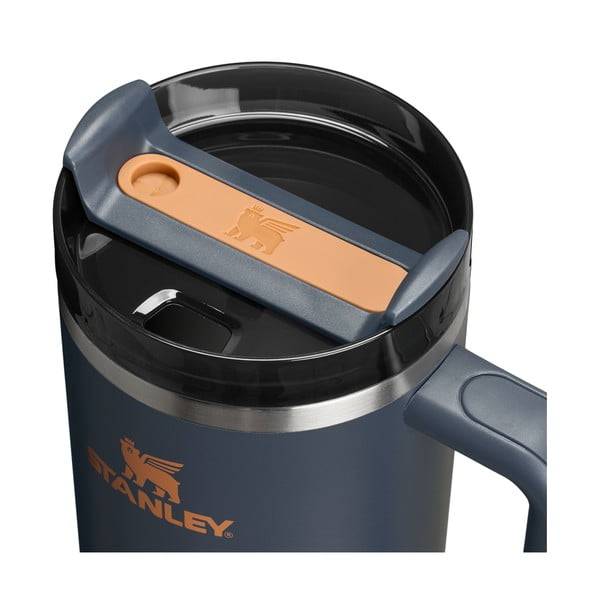Tamsiai mėlynos spalvos iš nerūdijančio plieno su šiaudeliu termosas 1,18 l Quencher H2.0 FlowState Tumbler Twilight – Stanley-image-3