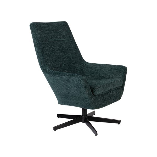 Krėslas tamsiai žalios spalvos Bruno – White Label