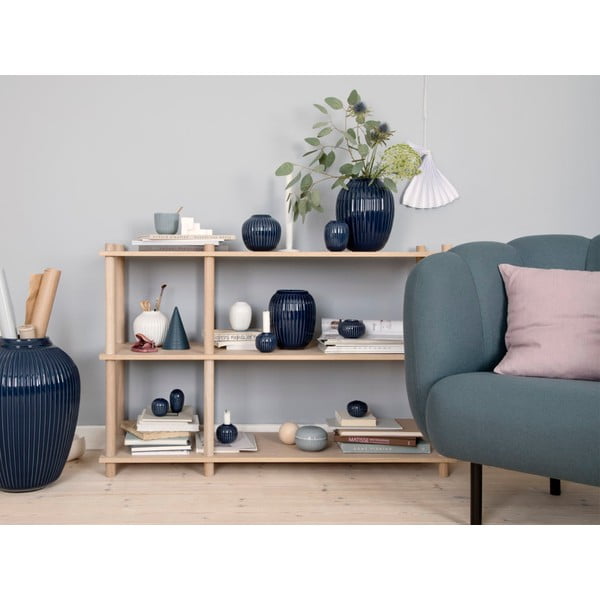 Tamsiai mėlyna akmens masės vaza Kähler Design Hammershoi, aukštis 10 cm-image-3