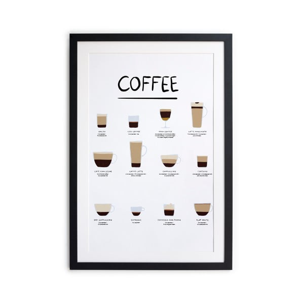 Plakatas v rámu 30x40 cm Coffee - Really Nice Things