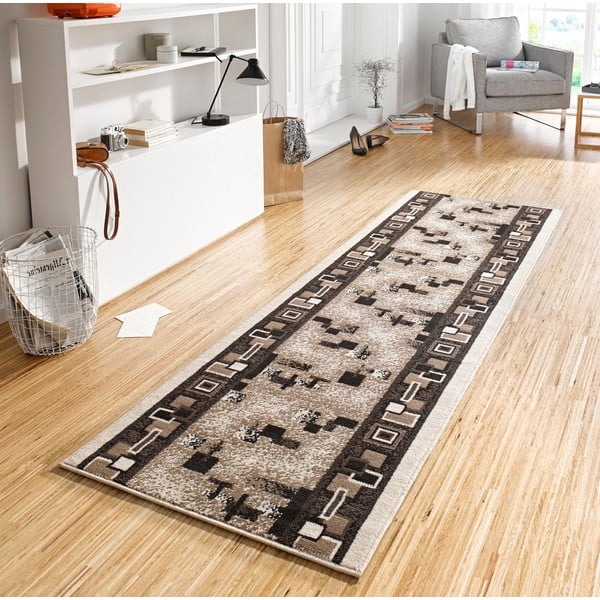 Pailgos formos kilimas rudos spalvos 80x250 cm Cube – Hanse Home-image-1