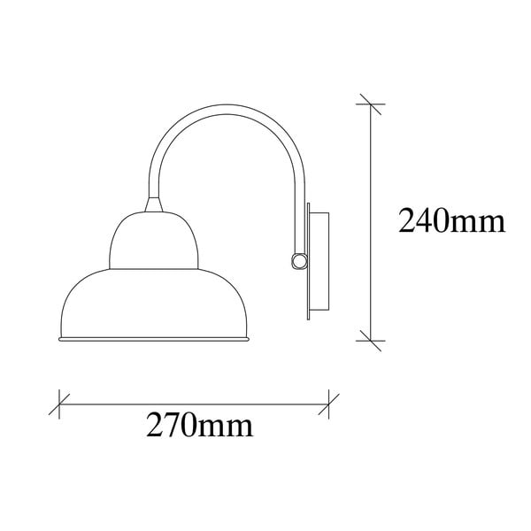 Juodos spalvos sieninė lempa ø 20 cm Multan – Opviq lights-image-4