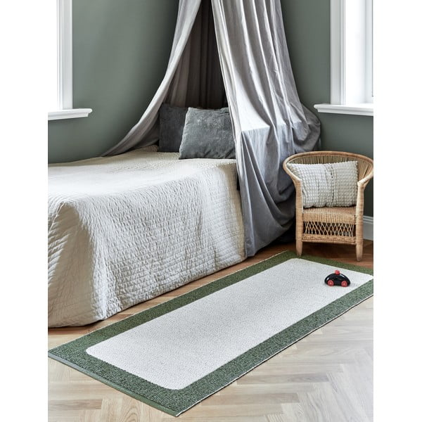 Žalios spalvos/kreminės spalvos lauko ir vidaus kilimas 70x120 cm Ilda Pine – Pappelina-image-3