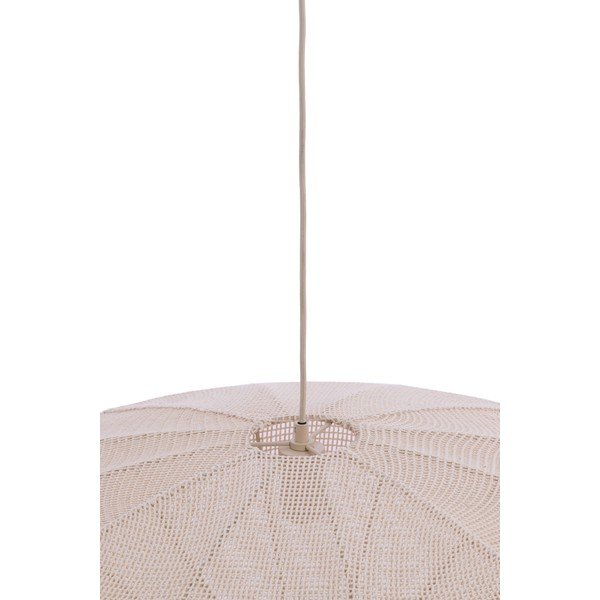 Kreminės spalvos kabantis šviestuvas su tekstiliniu gaubtu Satilla – Light & Living-image-2
