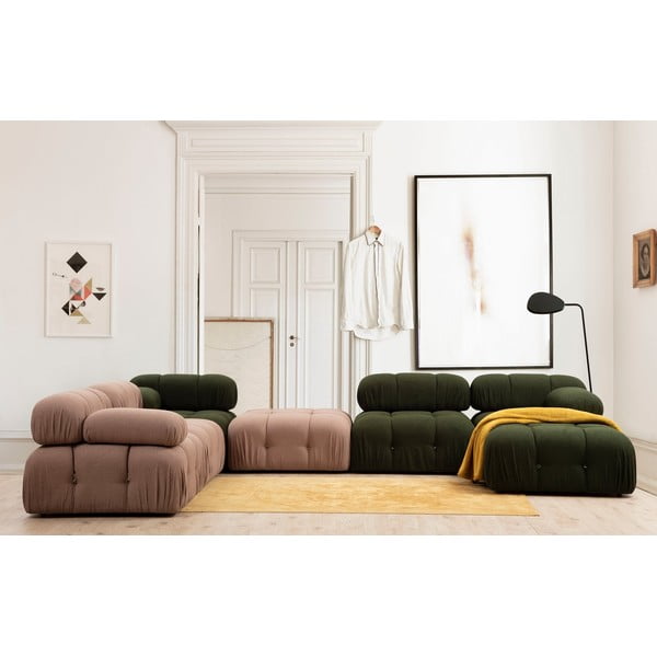Modulinė sofa tamsiai žalios spalvos (su dešiniuoju kampu) Bubble – Artie-image-1