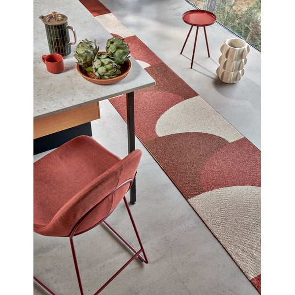 Raudonos plytų spalvos lauko kilimas 70x180 cm Hill Brick Rust – Pappelina-image-3