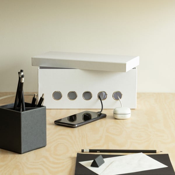 Baltos spalvos iš kartono biuro organizatorius laidams Cordy Paper Laminate – Bigso-image-1