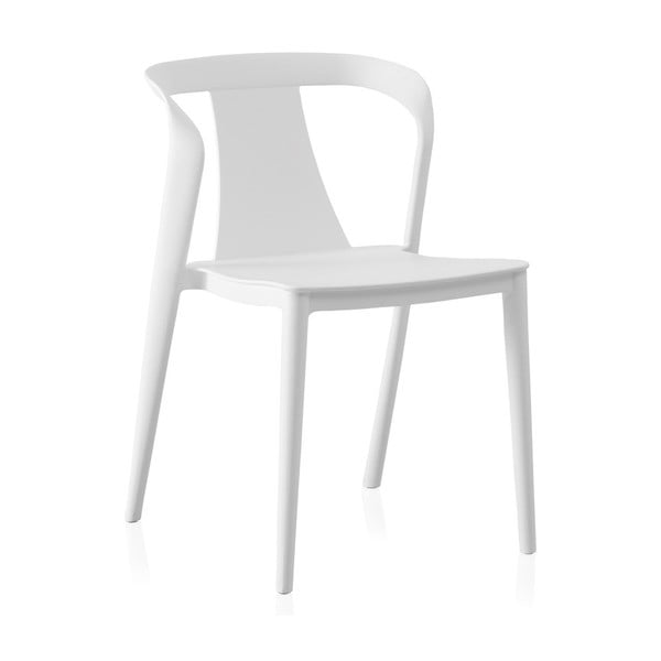 Valgomojo kėdės iš plastiko baltos spalvos 4 vnt. Kona – Geese