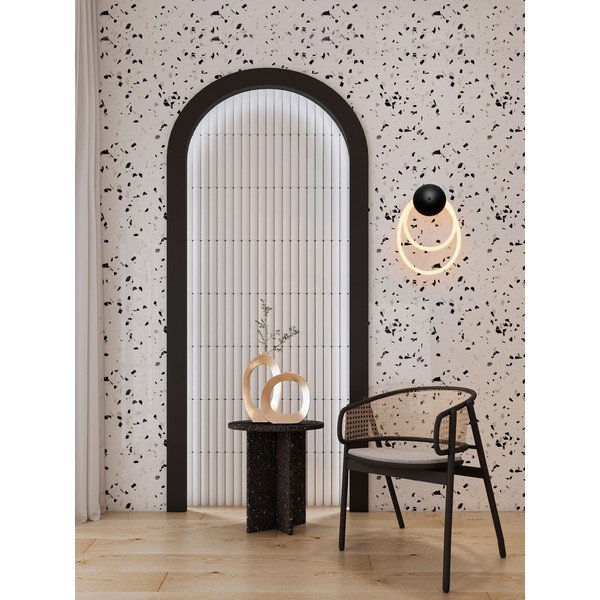 Baltos spalvos/matinės juodos spalvos iš plieno sieninė lempa LED Ilane – Nova Luce-image-1