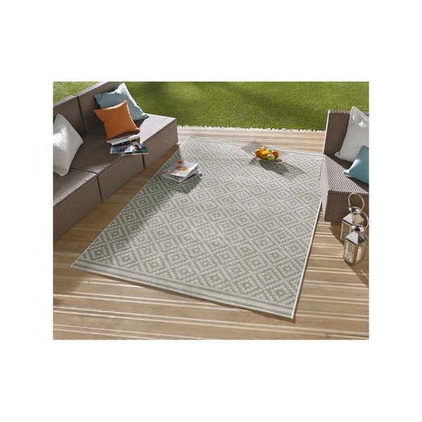 Pilkas lauko kilimas Bougari Karo, 140 x 200 cm-image-3