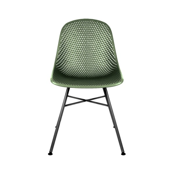 Tamsiai žalia "Leitmotiv Diamond Mesh" valgomojo kėdė