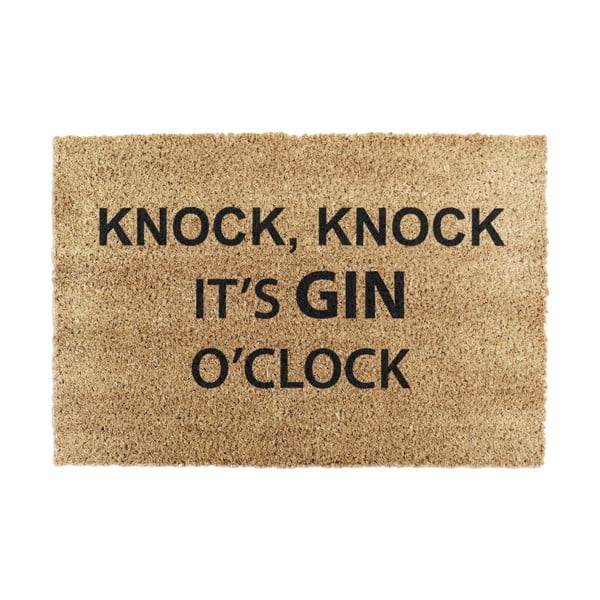 Iš kokoso pluošto grindų kilimėlis 40x60 cm Gin O'Clock – Artsy Doormats