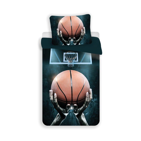 Iš medvilnės viengulė vaikiška patalynė 140x200 cm Basketball – Jerry Fabrics