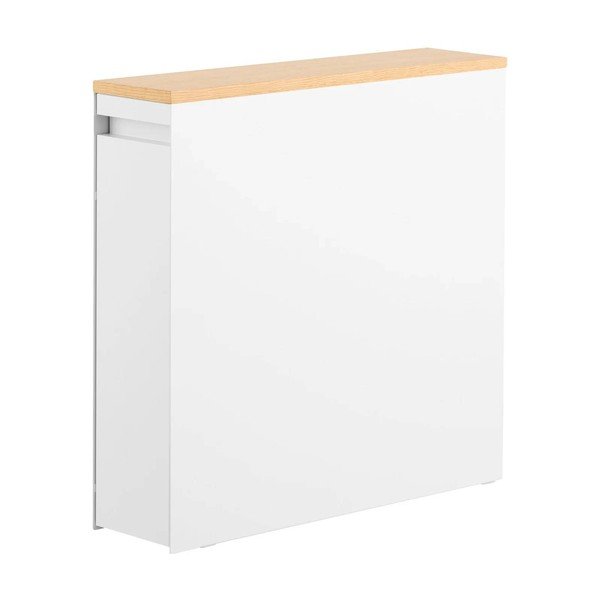 Baltos spalvos iš metalo vonios lentyna 14x55 cm Tower – YAMAZAKI