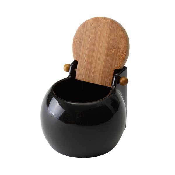 Juodas druskos indelis su dangteliu Unimasa Ceramic, 700 ml-image-1