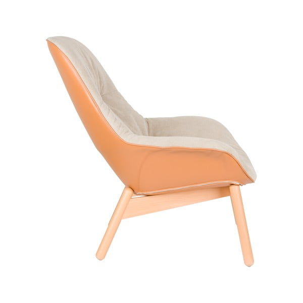Smėlio spalvos krėslas Duke – White Label-image-3