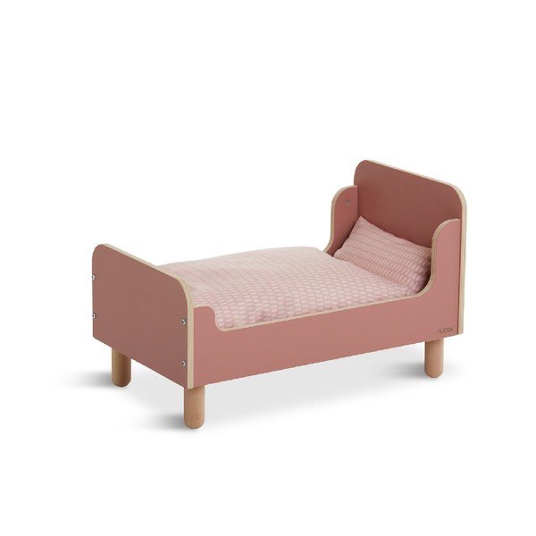 Rožinis Flexa Play Doll Bed antklodžių ir pagalvių rinkinys-image-1
