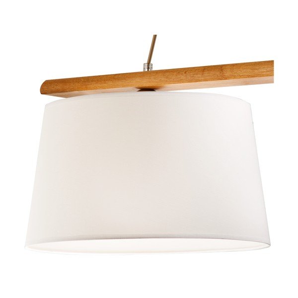 Kabantis šviestuvas rudos spalvos ø 35 cm su tekstiliniu gaubtu Aida – LAMKUR-image-4